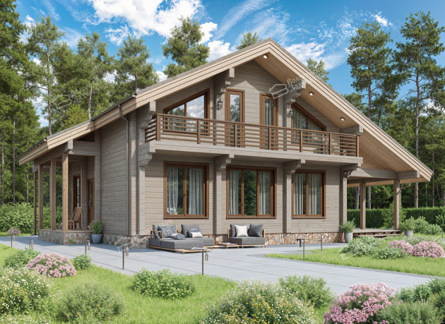 Дом из клееного бруса VZ-370